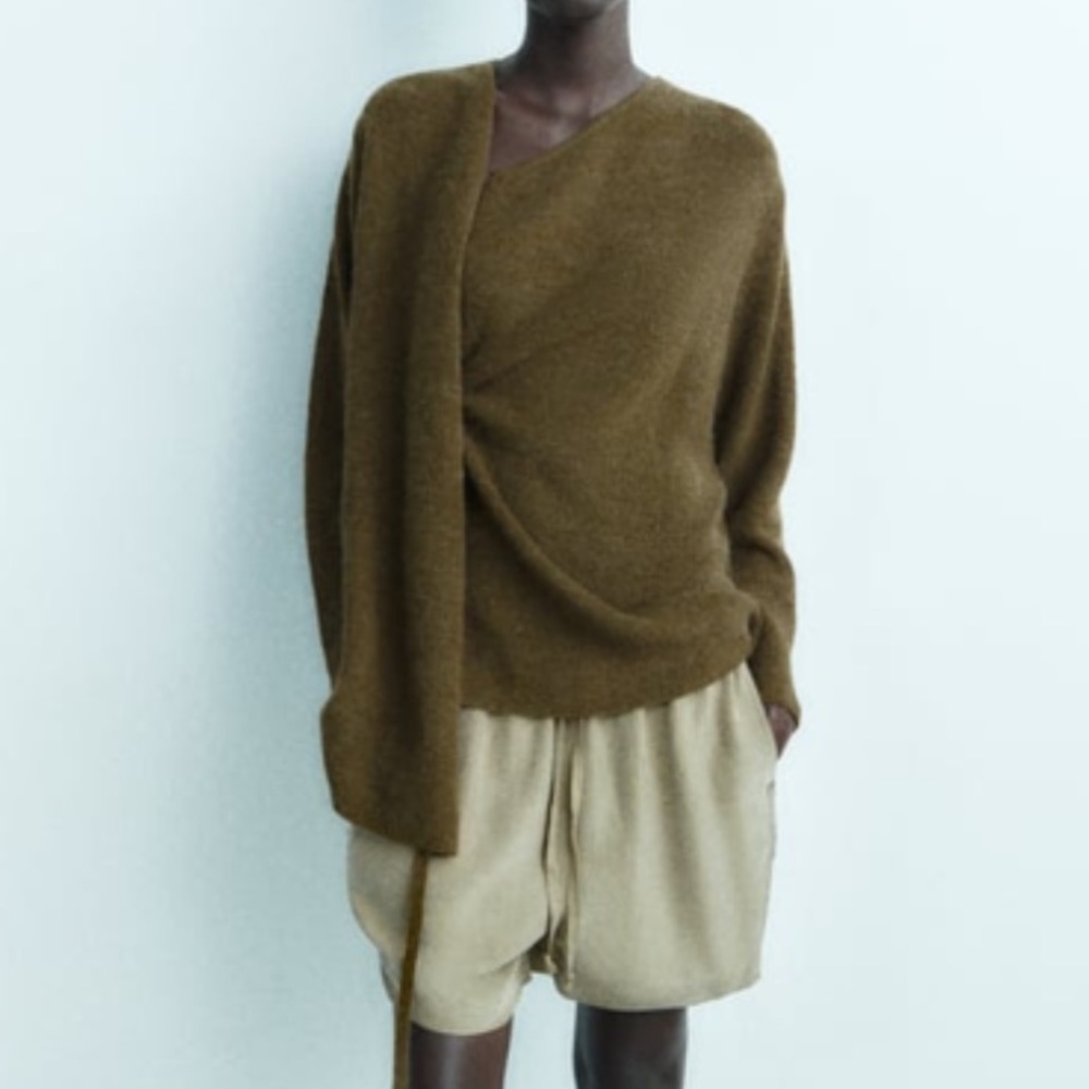 Zara Wrap Front Knit Cardigan